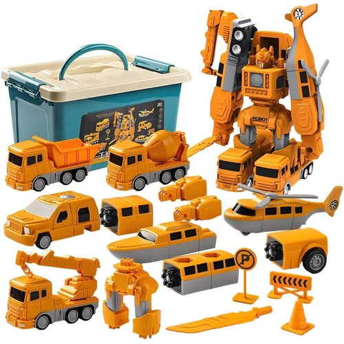  Gradbeni komplet - Magnetni gradbeni robot + Zaboj, 35 kosov Slike