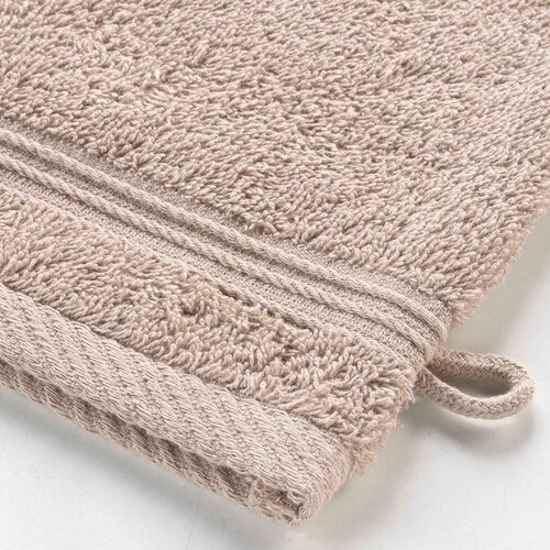 Douceur d int&amp;eacute;rieur Svjetlo smeđa pamučna krpica za pranje 15x21 cm Tendresse &amp;ndash; Slike