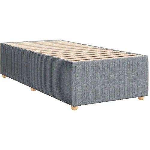  Boxspring krevet s madracem Svjetlosiva Jjedan Tkanina - Svjetlosiva jedna veličina Dizajn linija Slike