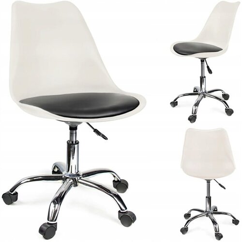 Jumi Stol IGER, bela in črna, (22025210) Cene