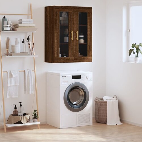 The Living Store Stenska omarica rjav hrast 69,5x34x90 cm - Stenska Omarica, (21428964) Cene