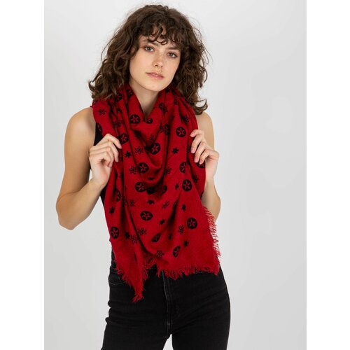 Fashion Hunters Women's scarf with print - red Cene