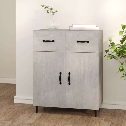  Komoda betonsko siva 69,5x34x90 cm inženirski les, (20654691) Slike