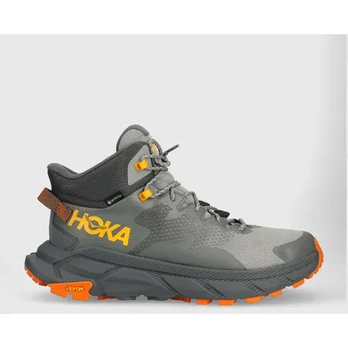 Hoka Čevlji Trail Code GTX moški, siva barva