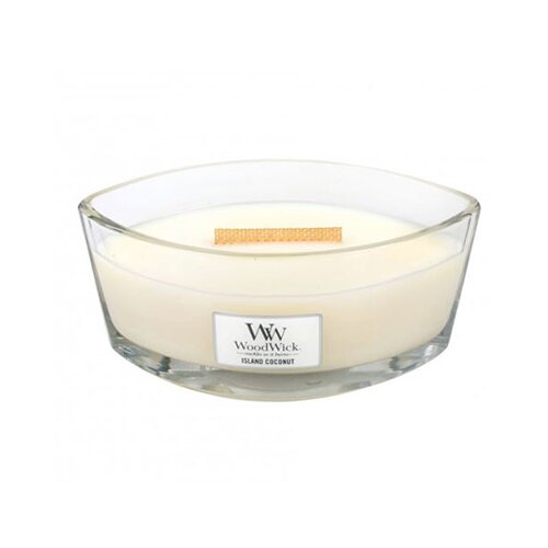 WoodWick Island Coconut mirisna svijeća s drvenim fitiljem 453,6 g Cene