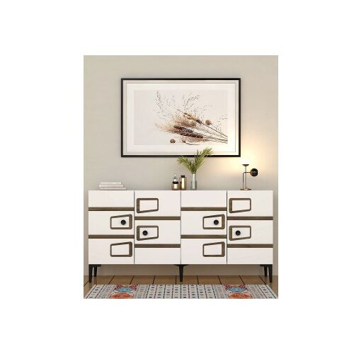 Hanah home Komoda Esta KB150 White Walnut Cene