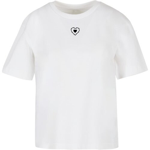 Mister Tee Women's T-shirt Good Vibes Only Heart white Cene