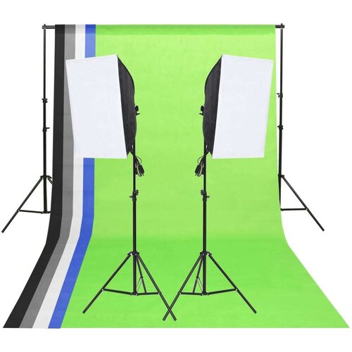 Komplet studijske rasvjete s pozadinama i softboxovima Cijene