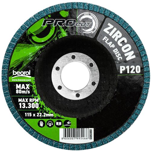 Beorol abrazivni disk od cirkona, zrno 120 Slike