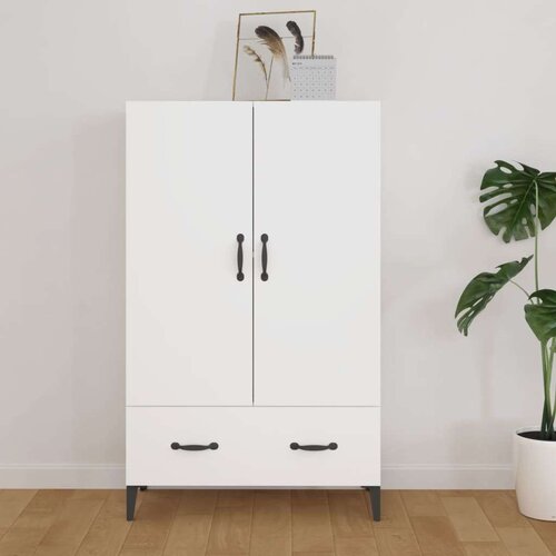  Visoka komoda bijela 70 x 31 x 115 cm od konstruiranog drva Cijene