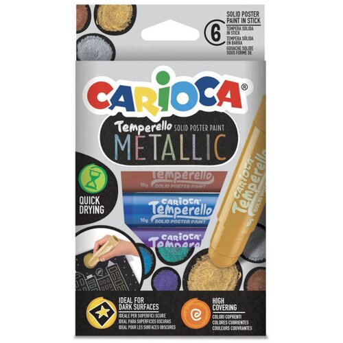Carioca tempera u stiku metalik, pak 1/6 Cene