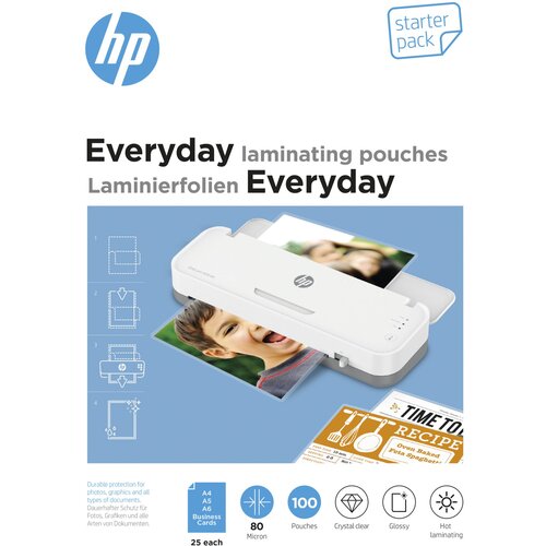 Hewlett packard HP Everyday Laminierfolien Start 80 Micron Slike