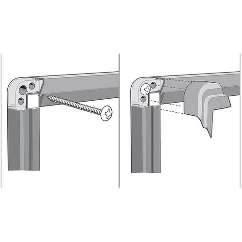  PLOČA MAGNETNA 240X120CM ALUMINIJSKI OKVIR PREMIUM PLUS STEEL NOBO 1915151 BIJELA Slike