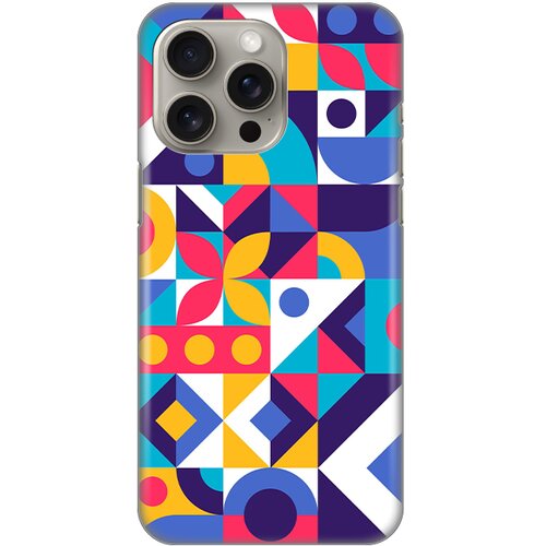  torbica silikonska print skin za iphone 15 pro max 6.7 colorful mosaic Cene