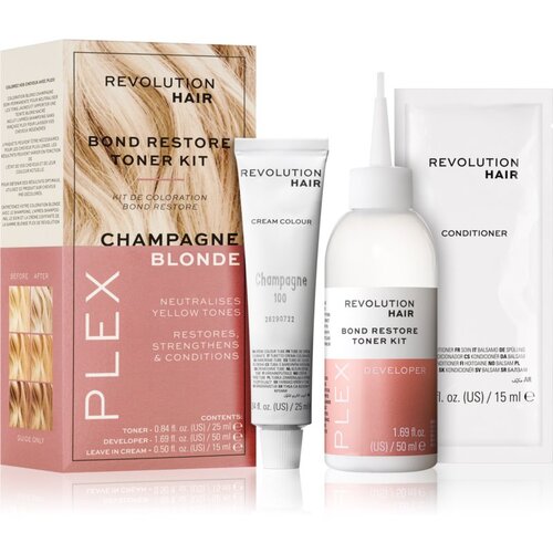 Revolution Haircare Plex Bond Restore Kit set za naglašavanje boje kose nijansa Champagne Blonde Cijene