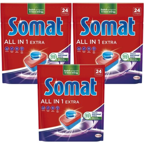 Paket Somat All in One Extra Tablete za ma&scaron;insko pranje posuđa, 72 komada Cene