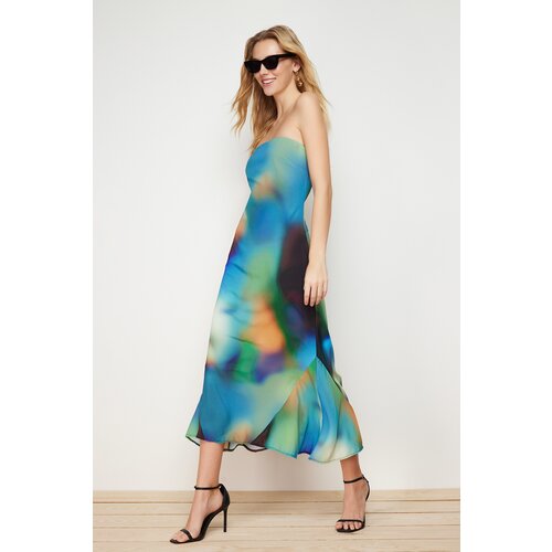 Trendyol Multi Color Woven Midi Dress Slike