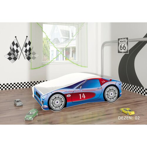 ACMA dečiji krevet car 180x80 du&amp;scaron;ek 7 cm2 Slike