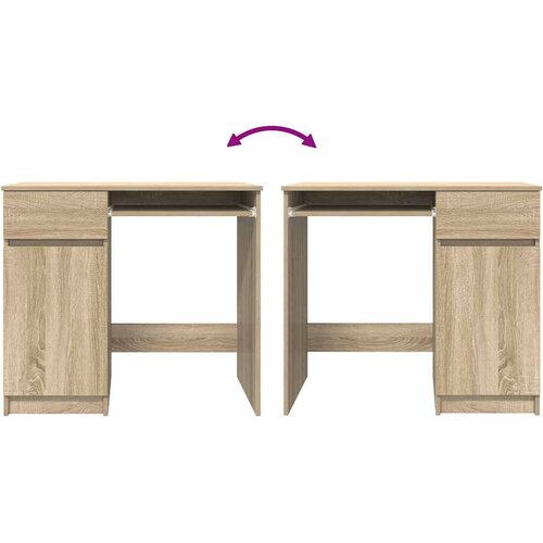  Radni stol sonoma hrast 86x49x76 cm konstruirano drvo Slike