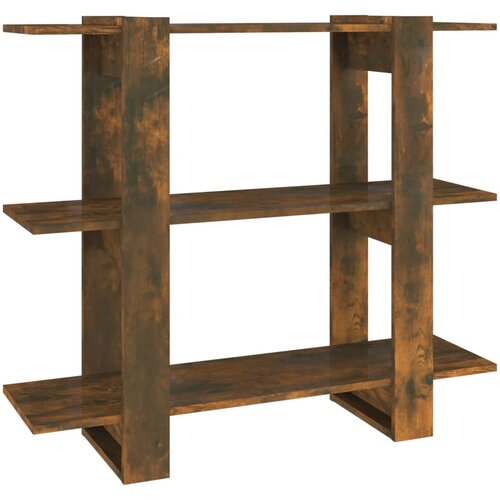 Maison Chic Knjižna omara - Knjižni regal dimljeni hrast 100x30x87 cm, (21723501) Slike