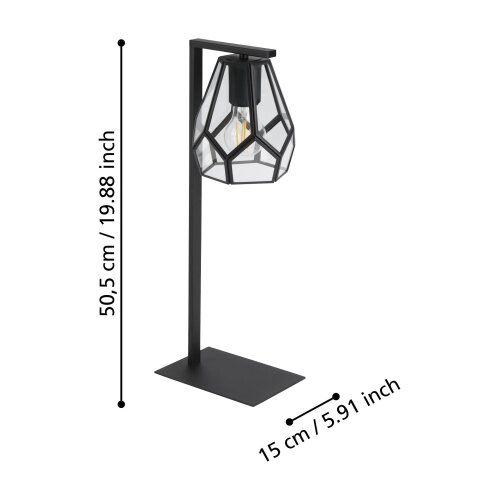 Eglo 43646 - Stona lampa MARDYKE 1xE27/40W/230V Slike