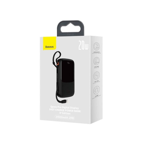 Baseus prenosna baterija 10.000mAh 20W powerbank lightning črna PPQD020001 Slike