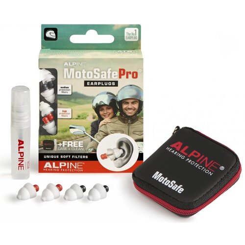  Čepki Za U&amp;scaron;esa - Za Motoriste Pro - Motosafe Pro Earplugs Alpine - 2 Para Slike