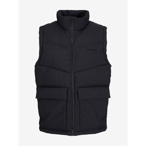 Jack & Jones Black Men's Quilted Vest Vester - Men Cene