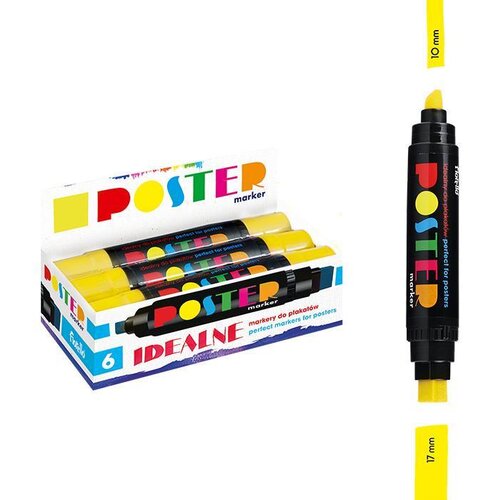 KW TRADE POSTER Marker, rumen, (22005665) Slike