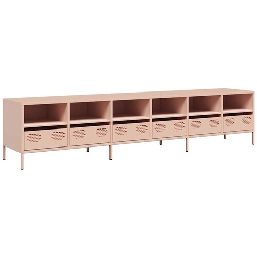 Maison Chic TV omarica - TV enota - Televizijska omarica roza 202x39x43,5 cm hladno valjano jeklo, (21700580) Cene