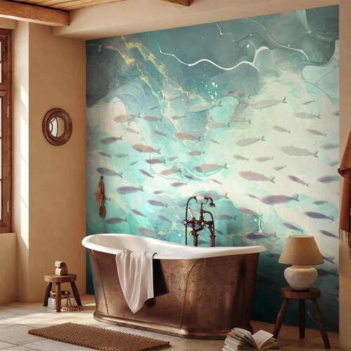  Foto tapeta - School of small fish 200x140 Vodootporna Cene