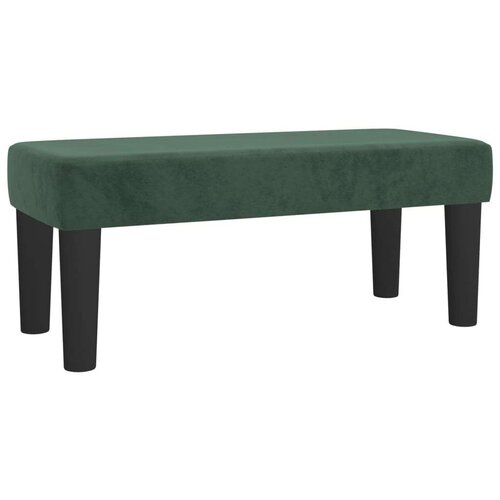 vidaXL Box spring postelja z vzmetnico temno zelena 80x200 cm žamet, (20930464) Cene
