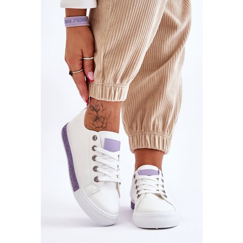 Boto Women&amp;#039;s Low Sneakers With Jets White-Violet Demira Slike