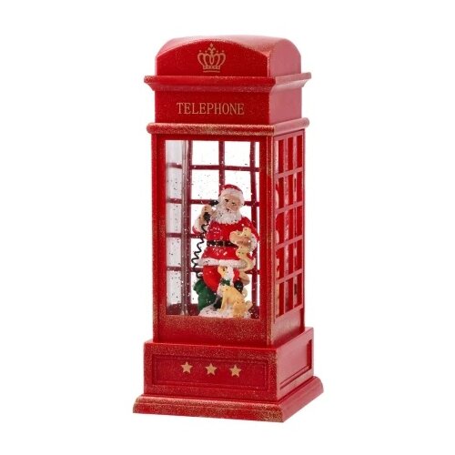 Festa Harmony, novogodišnja dekoracija, telefonska govornica, crvena Cene