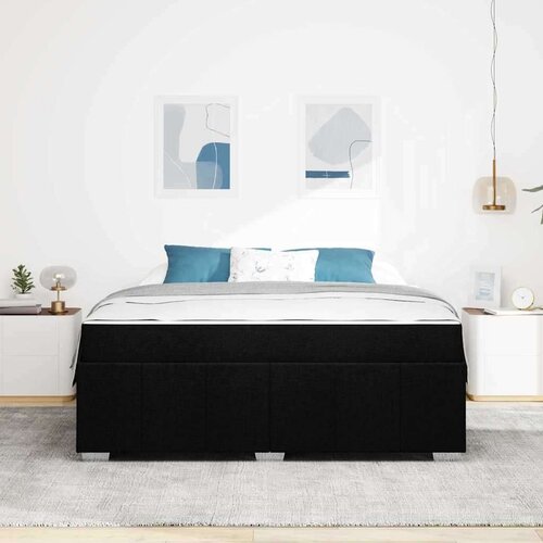  Krevetna konstrukcija Crna 180 x 200 cm tkanina Slike