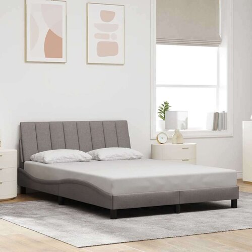 vidaXL Posteljni okvir brez vzmetnice taupe 140x200 cm blago Cene