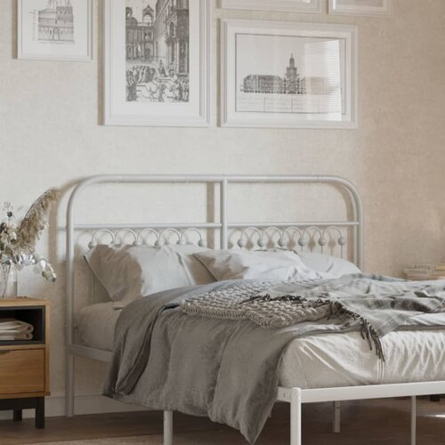 The Living Store kovinsko vzglavje belo 135 cm - vzglavje, (21418806) Slike