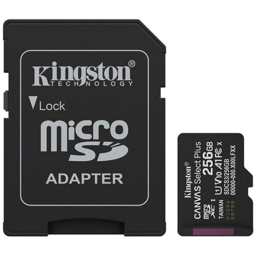 Kingston microsd 256GB Class10Canvas select Plus150MBs read,class 10 uhs-i Cene