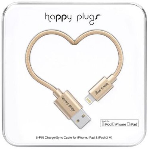 Happy Plugs Lightning kabel 2.0m, Champagne Cijene