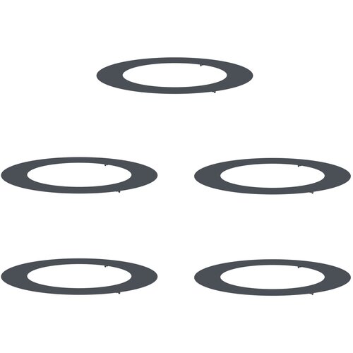 vidaXL Antracitna sadilica Antracit Metal Velika Sadilica Kružna Cijene