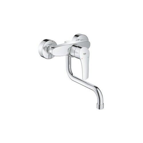 Grohe 31391003 Eurosmart Chrome zidna baterija (slavina) za sudoperu sa pokretnim izlivom donjim Cene