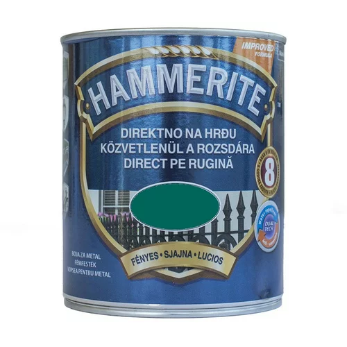 HAMMERITE Lak za kovino Hammerite Sijaj (750 ml, zelen)