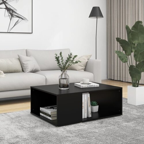 Furnova Klubska mizica črna 90x67x33 cm iverna plošča, (21913749) Cene