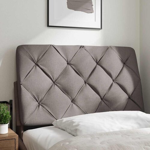Maison Chic posteljno vzglavje - vzglavna omarica - vzglavna stranica taupe 90 cm blago, (21704187) Cene
