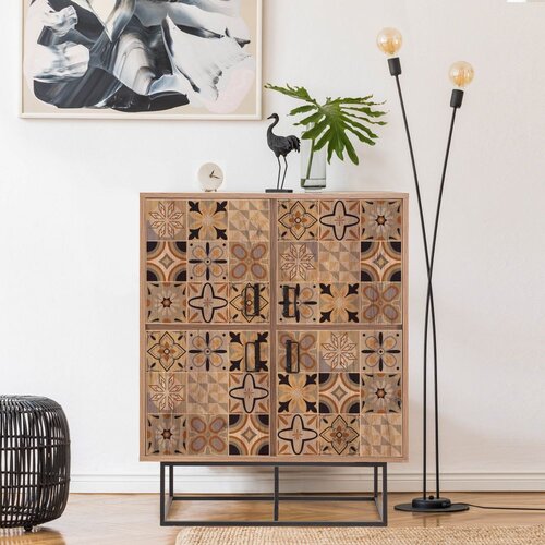 Woody Fashion Hanah Home Višenamenska komoda Quantum Solo Retro Slike