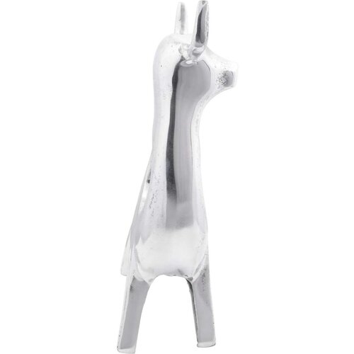 VidaXL skulptura Srebrna Aluminij 22 x 9.5 x 34 cm Fantastičan dizajn Slike