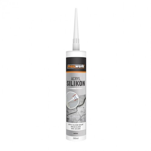  Silikon Maxwerk acryl ( beli ) 280ml Slike