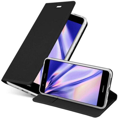 Cadorabo Ohi&scaron;je, združljivo z Huawei P10 LITE v klasična črna - Za&scaron;čitni ovitek z magnetnim zapiranjem, stoječo funkcijo in režo za kartice, (20558704) Cene