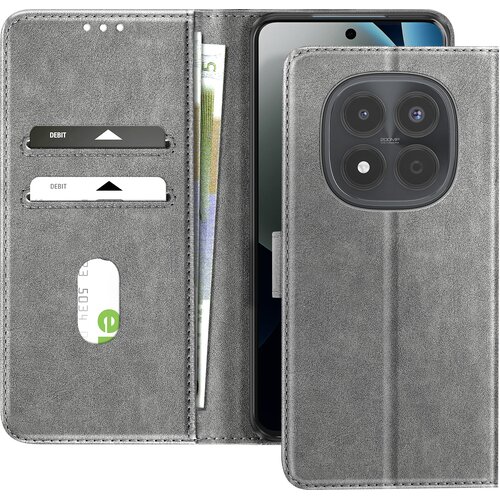 AVIZAR Denarnica etui Xiaomi Redmi Note 15 Pro 4G Serija Chesterfield Funkcija stojala, Siva, (5000189144) Cene