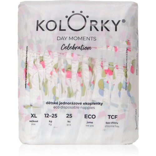 Kolorky DAY Moments Celebration jednokratne EKO pelene Size XL 12-25 kg 25 kom Cijene